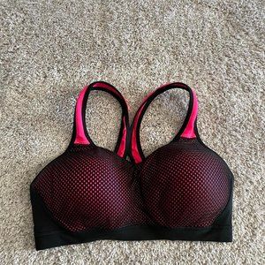 Pink/Black C9 Sports Bra with Mesh Detail - Size M